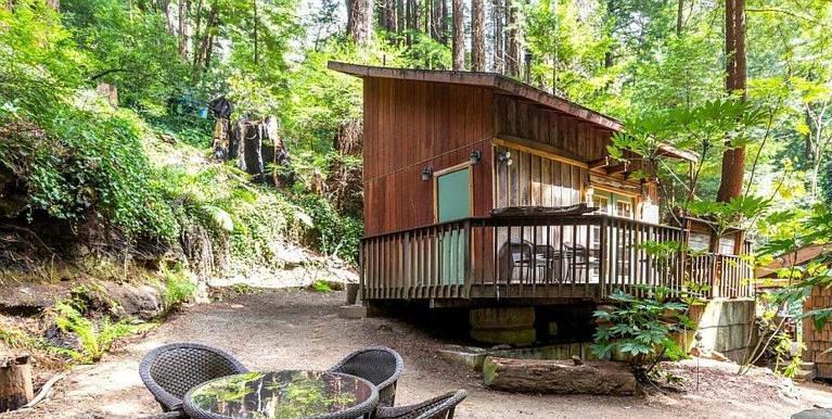 Lofted Studio Cabin In The Redwoods! Guest House Notleys Landing Bagian luar foto